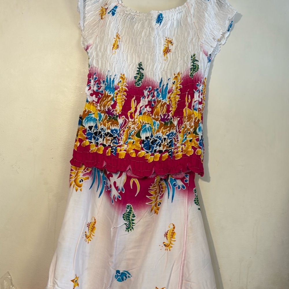 Magic 2Pcs skirt and smock top Set